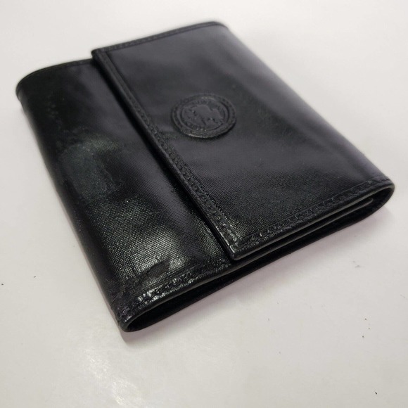 Hunting World Vintage Designer Black Wallet Credit Card Holder 3in1 Small Purse - Picture 8 of 9